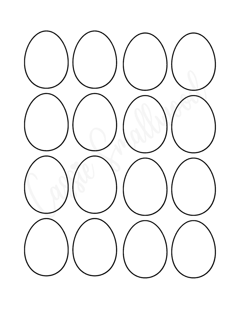 19 Egg Templates (Free Printable) Cassie Smallwood