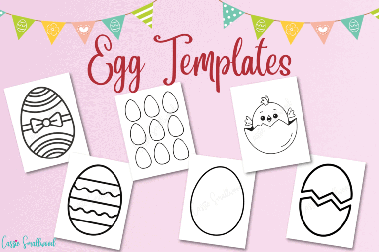 19 Egg Templates (Free Printable)