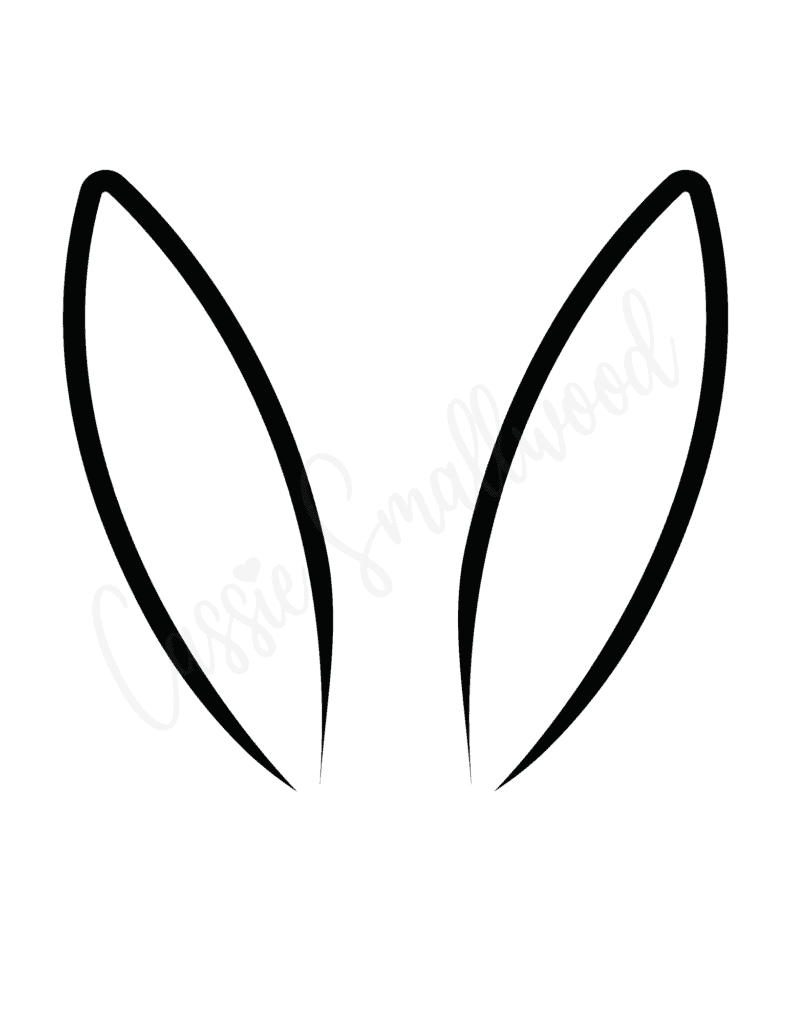 bunny ears outline