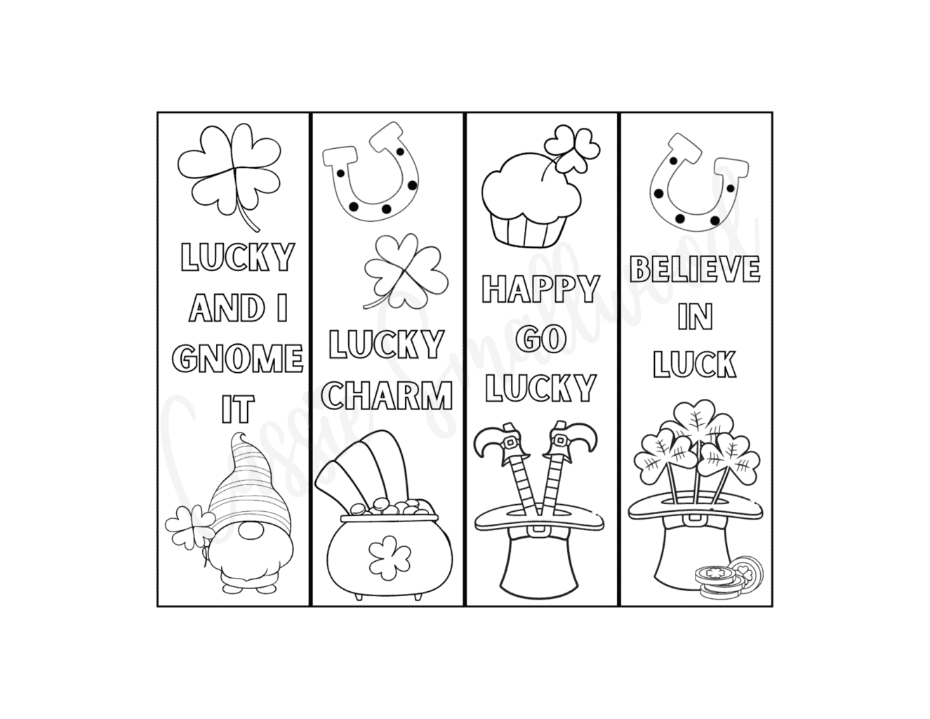 Cute St Patrick s Day Bookmarks FREE PRINTABLE Cassie Smallwood
