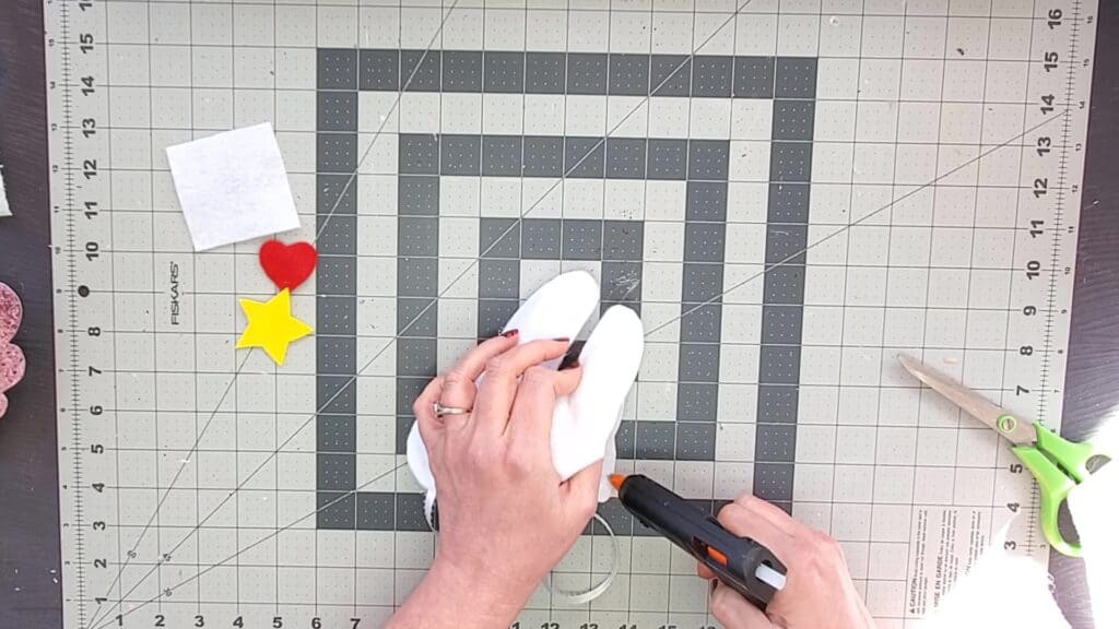 glue tooth fairy pillow closed