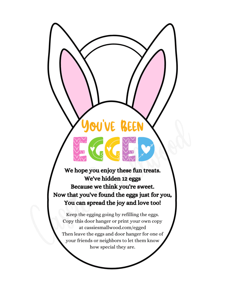 Cute You’ve Been Egged Free Printable Signs (With Poem)