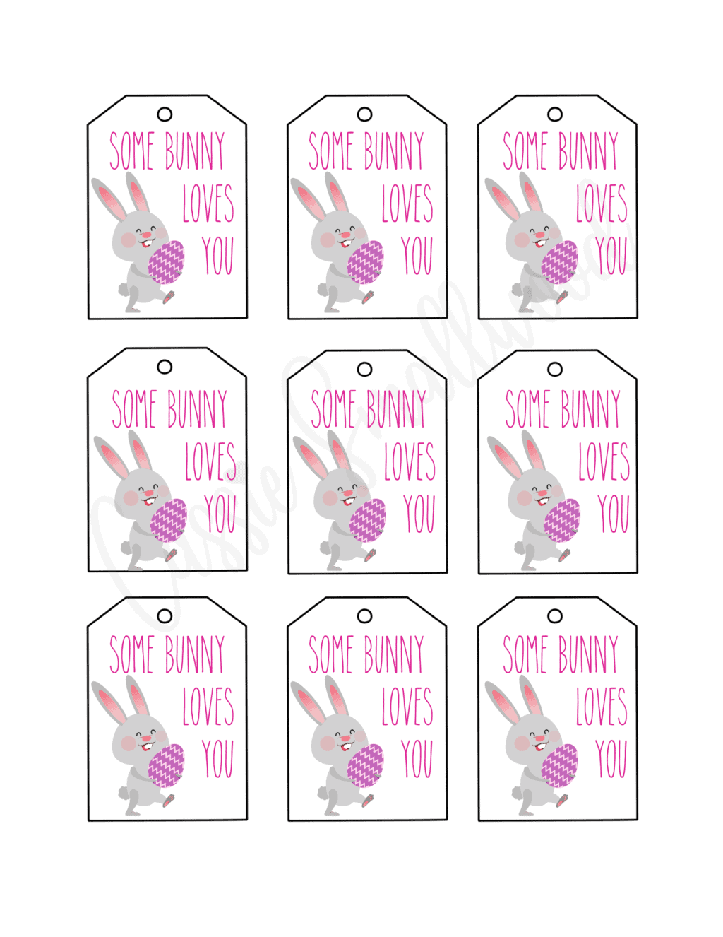 Free Printable Easter Tags {20 Unique Designs} Cassie Smallwood