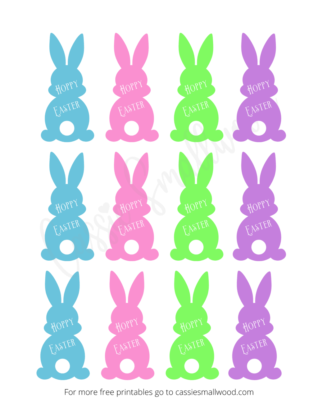 Free Printable Easter Tags {20 Unique Designs} - Cassie Smallwood