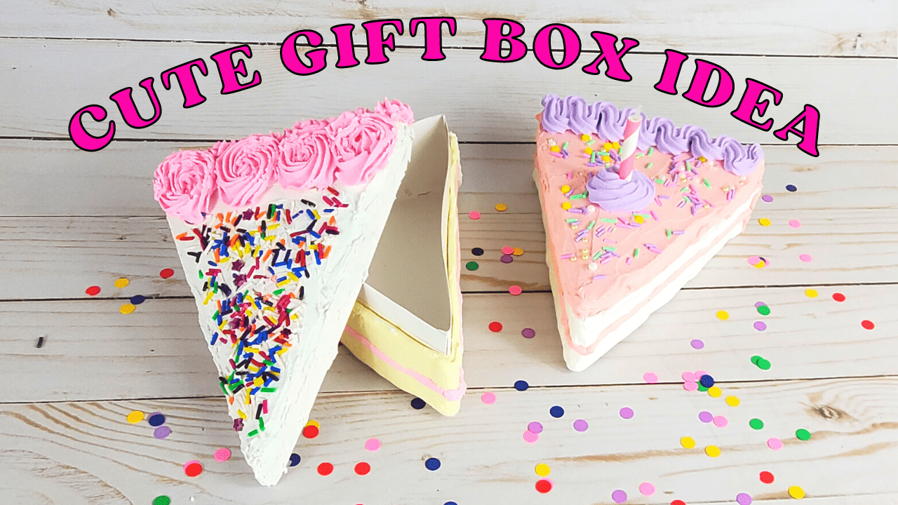 How To Make A Fake Cake Birthday Gift Box (+ Free Template