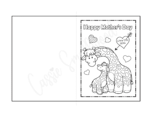 26 Unique Printable Mother's Day Cards To Color {PDF} - Cassie Smallwood