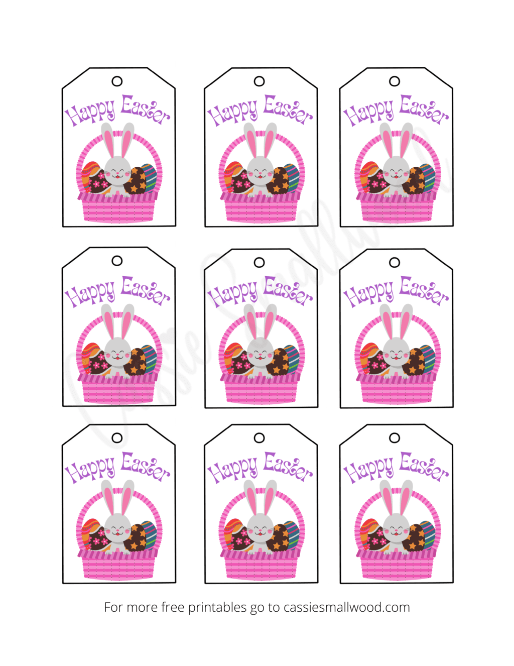 Free Printable Easter Tags {20 Unique Designs} Cassie Smallwood