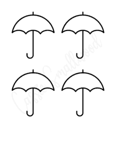 15 Unique Umbrella Templates {Free Printables} - Cassie Smallwood