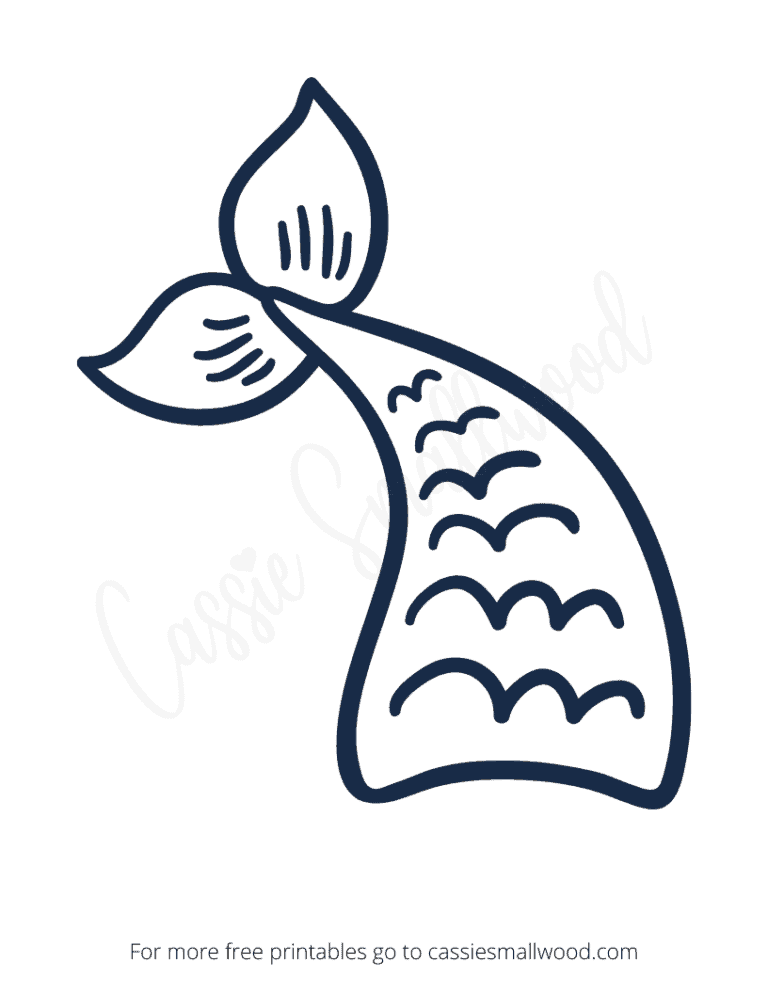 17 Cute Mermaid Templates - Cassie Smallwood