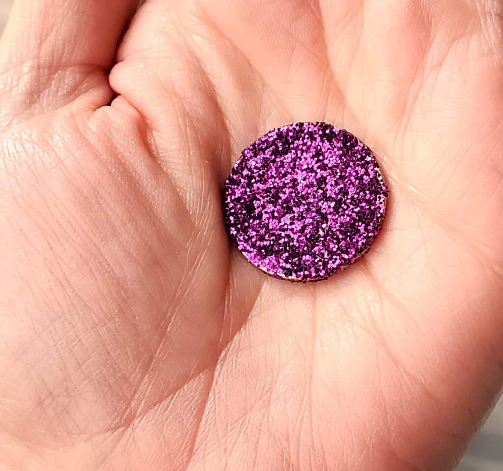 diy glitter tooth fairy coins