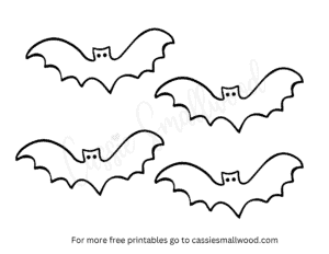 Free Printable Bat Templates (Small, Medium, and Large) - Cassie Smallwood