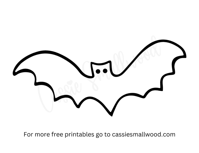 Free Printable Bat Templates (Small, Medium, and Large) - Cassie Smallwood