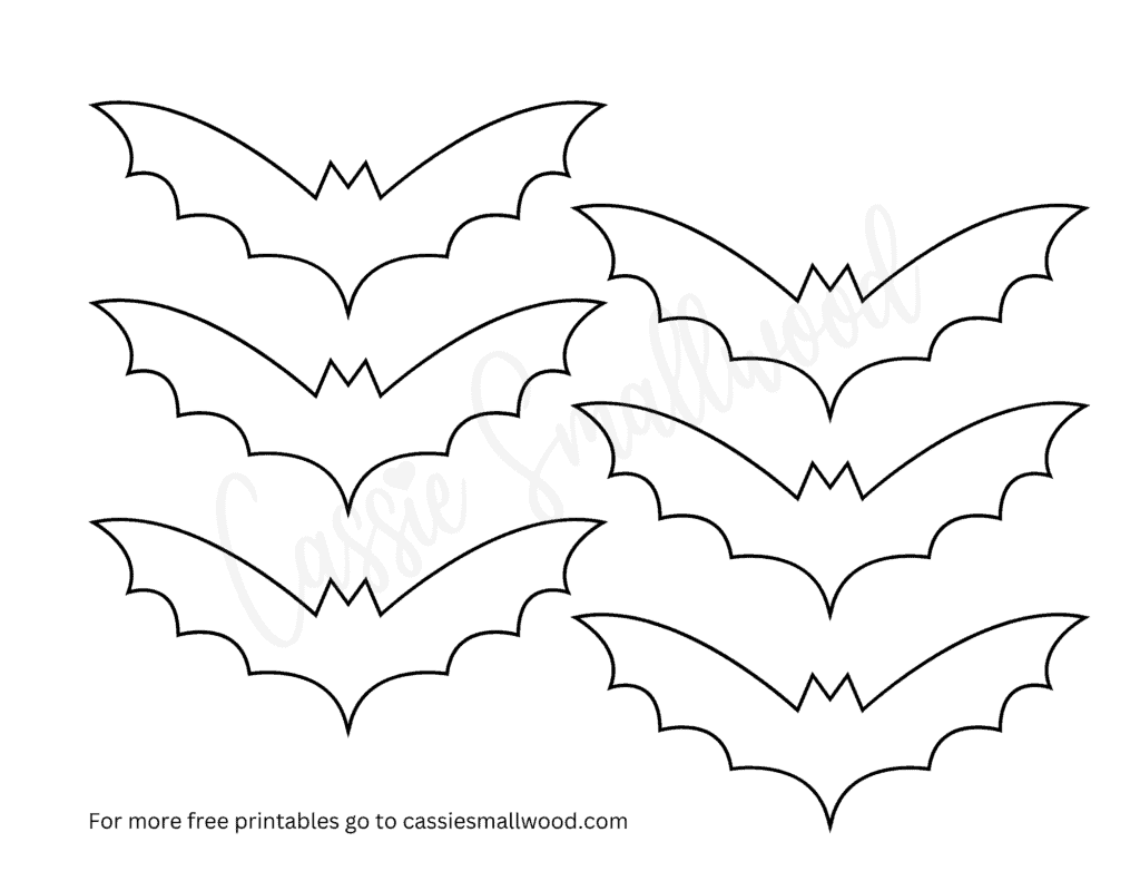 medium bat stencils free printable