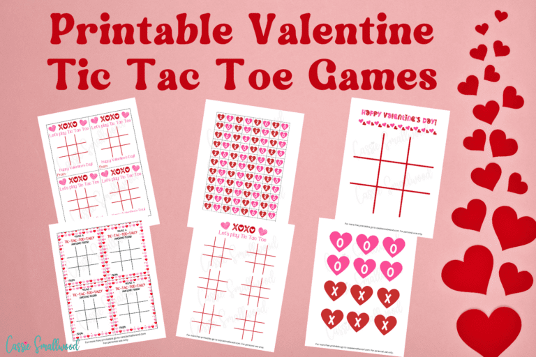 Free Printable Valentine Tic Tac Toe Games