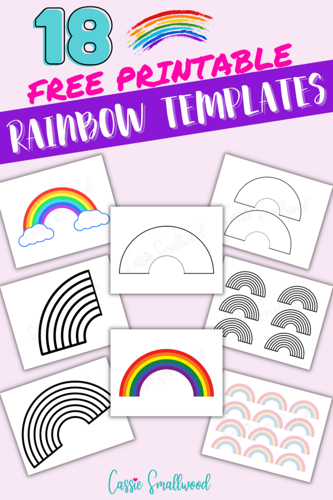 free printable rainbow templates
