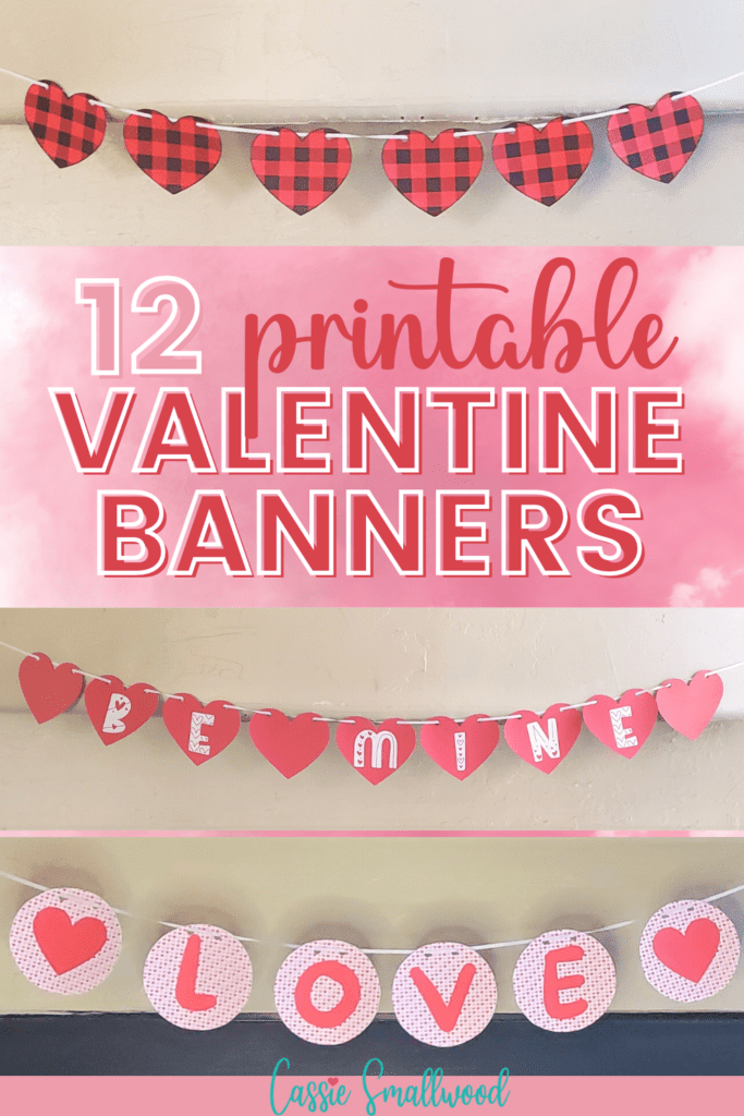 free printable Valentine's Day banners