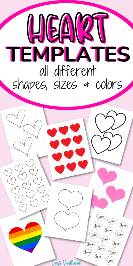 free printable heart templates