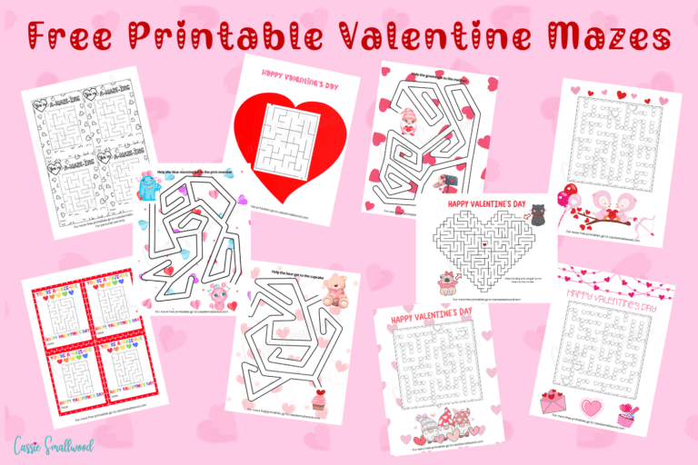 10 Valentine’s Day Maze Worksheets (Free Printable)