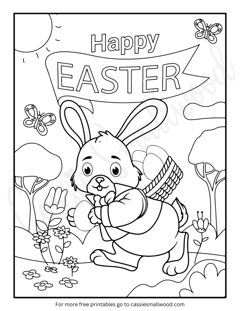 76 Cutest Easter Coloring Pages (Free Printable) - Cassie Smallwood