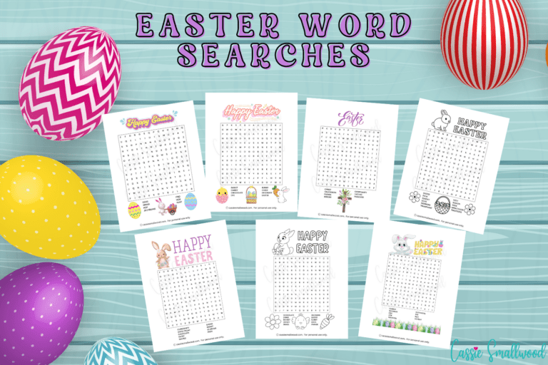 7 Fun Easter Word Search Printables (FREE!)