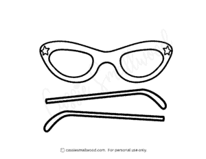 12 Glasses Templates (Sunglasses and Eyeglasses) - Cassie Smallwood