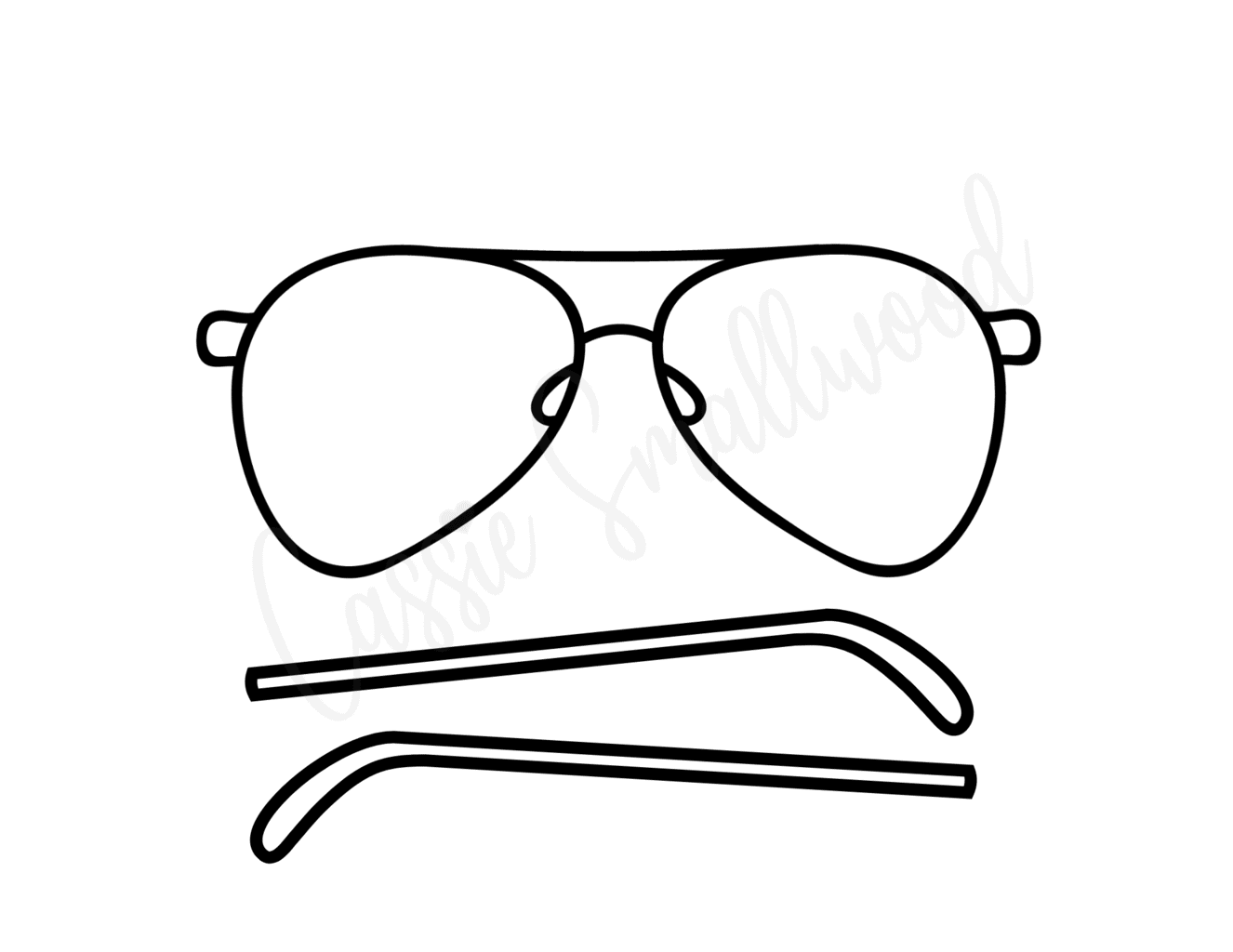 12 Glasses Templates (Sunglasses and Eyeglasses) - Cassie Smallwood