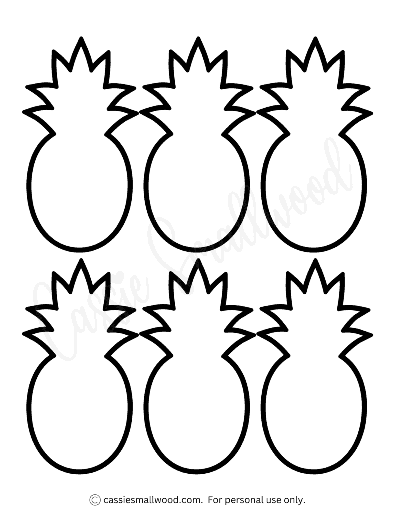 Printable Pineapple Template Printable Pineapple Template