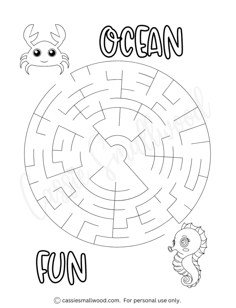 12 Summer Maze Worksheets Free Printable Cassie Smallwood 12 Summer Maze Worksheets Free Printable Cassie Smallwood