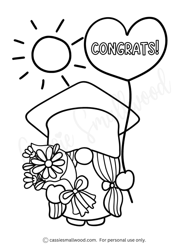 2022 Pre-k Graduation Cap Topper Coloring Page INSTANT -   Graduation  cap toppers, Mothers day coloring cards, Happy mother's day card