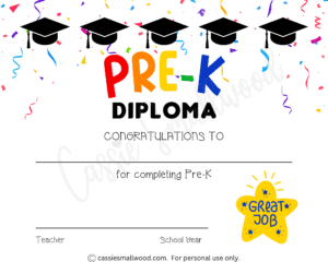20 Preschool And Kindergarten Graduation Certificates (FREE PRINTABLE ...