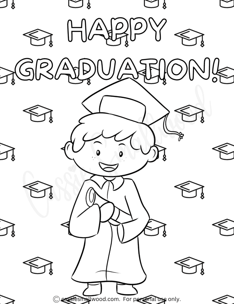 High School Graduation Coloring Pages 2025 High School Graduation Coloring Pages 2025