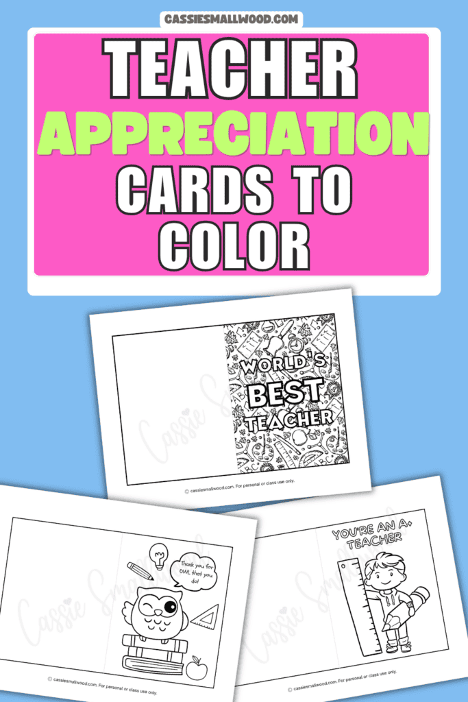 coloring printable thank you card for teacher free pdf, cute teacher appreciation coloring cards for kids, teachers day cards to color free download
