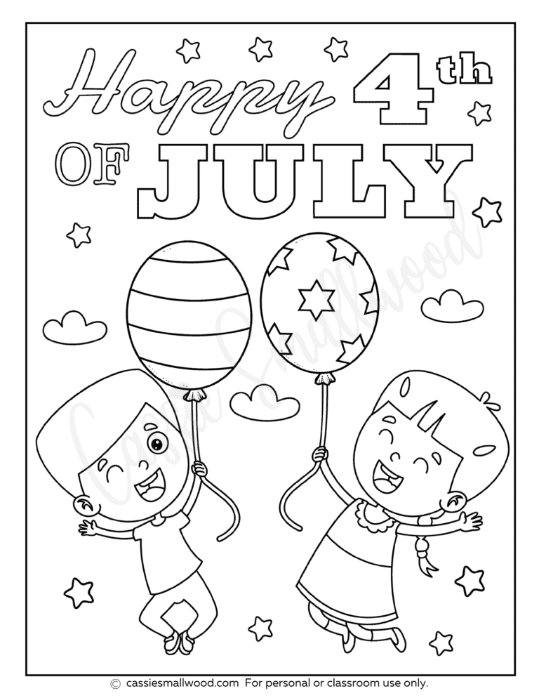 25 Cute 4th Of July Coloring Pages (Free Printable) - Cassie Smallwood