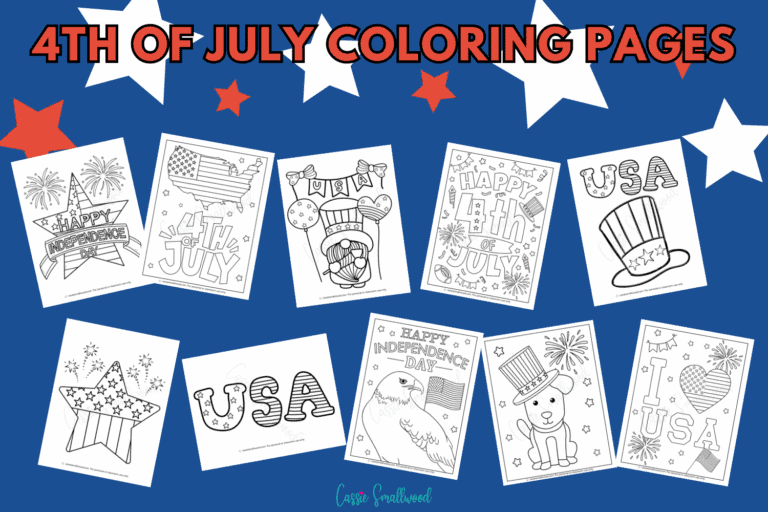 25 Cute 4th Of July Coloring Pages (Free Printable)
