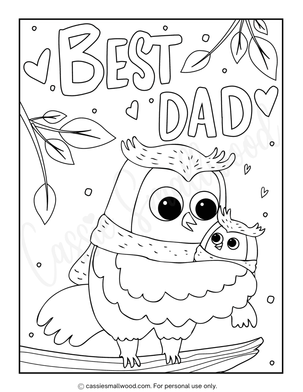 36 Cute Father's Day Coloring Pages (Free Printable) - Cassie Smallwood