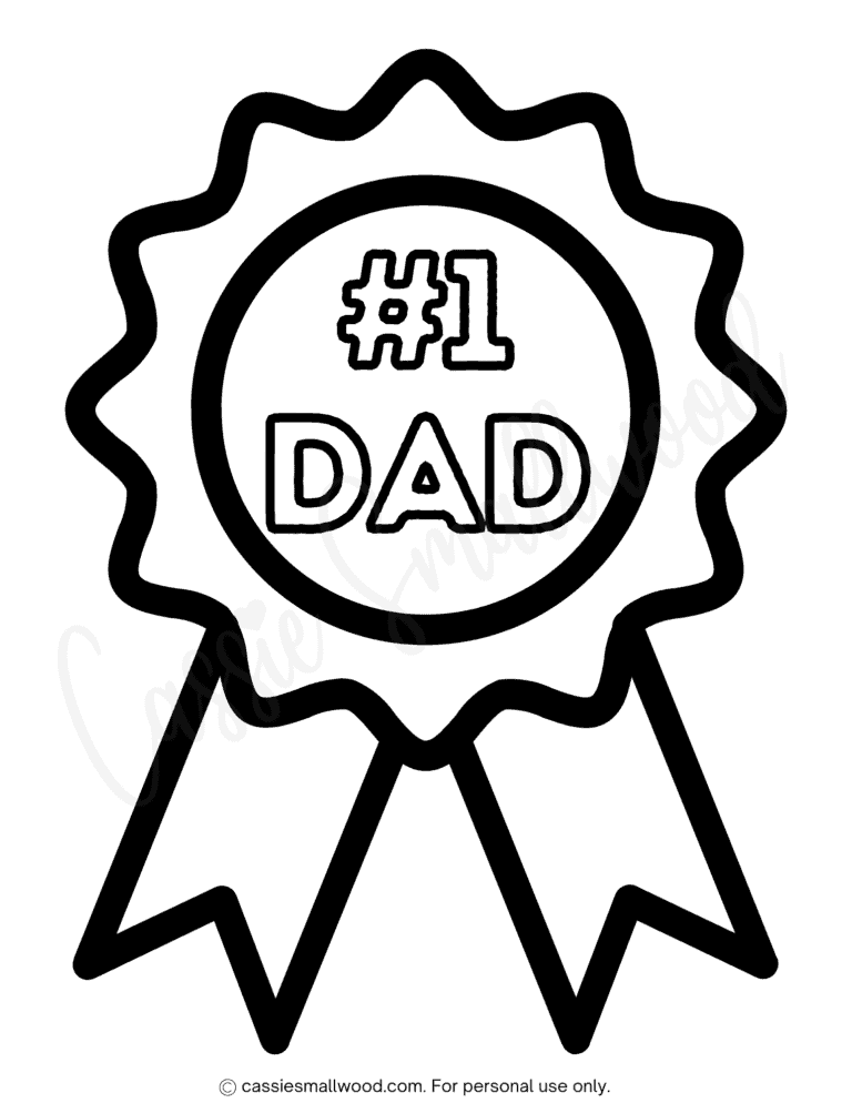 36 Cute Father's Day Coloring Pages (Free Printable) Cassie Smallwood