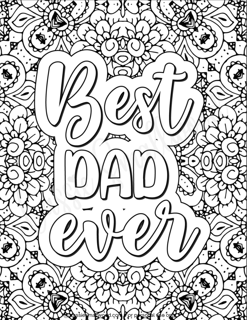 36 Cute Father's Day Coloring Pages (Free Printable) - Cassie Smallwood