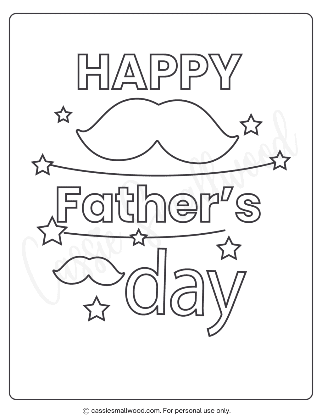 36 Cute Father's Day Coloring Pages (Free Printable) - Cassie Smallwood