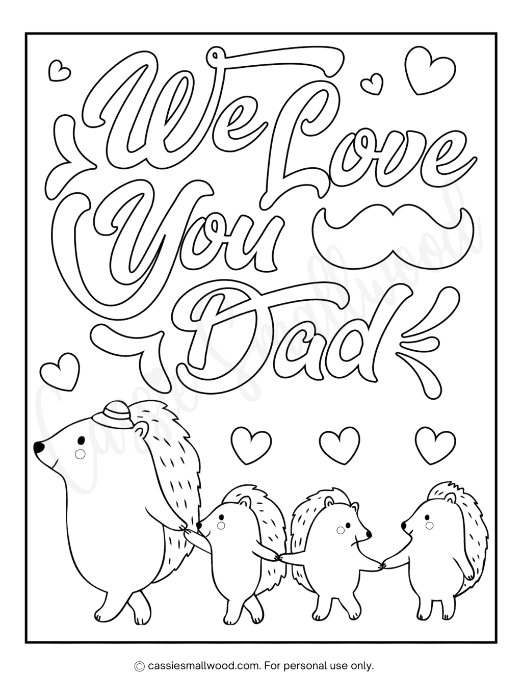 Top 20 Father 39 S Day Coloring Pages I Love You Dad Coloring Page 