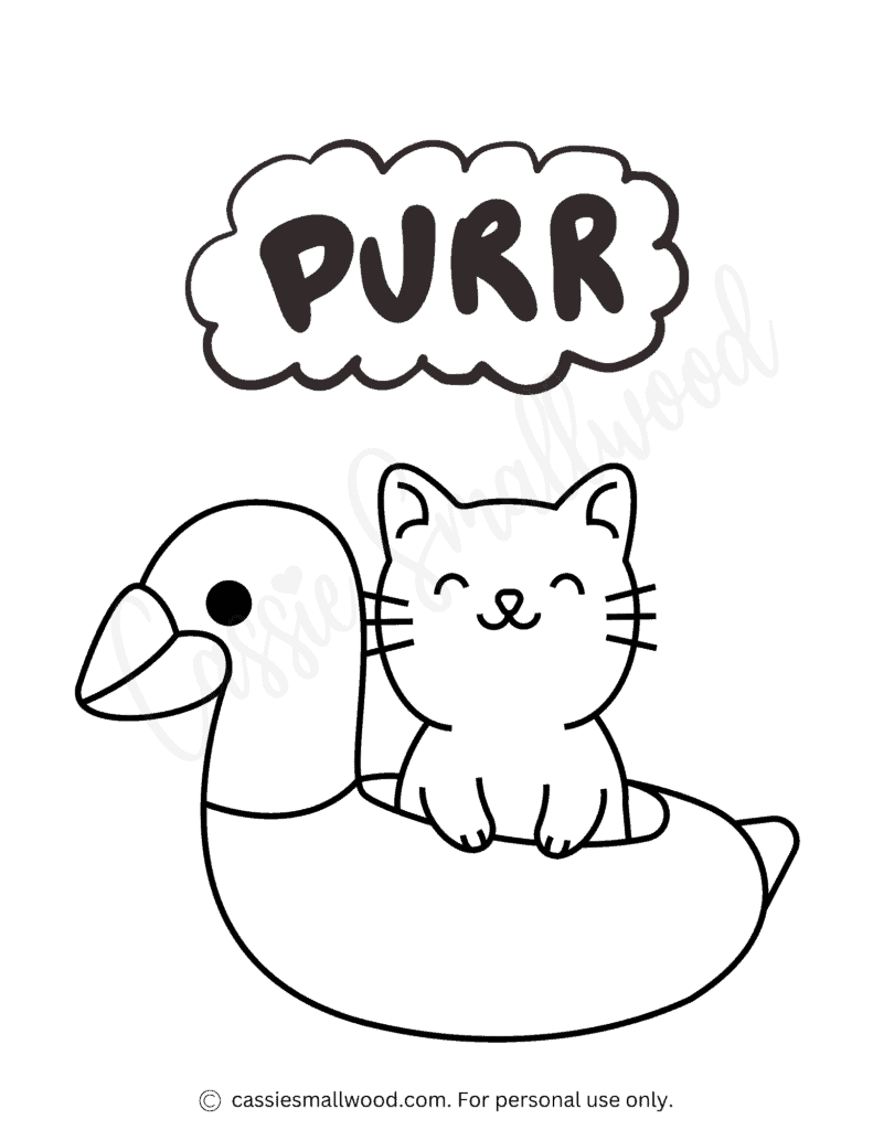 Free Printable Cat For Adults