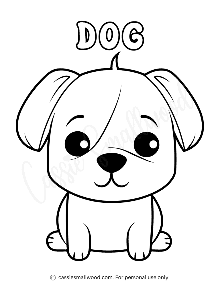 10 Easy Dog Coloring Pages PDF: Unleash Your Creativity with Adorable Canines