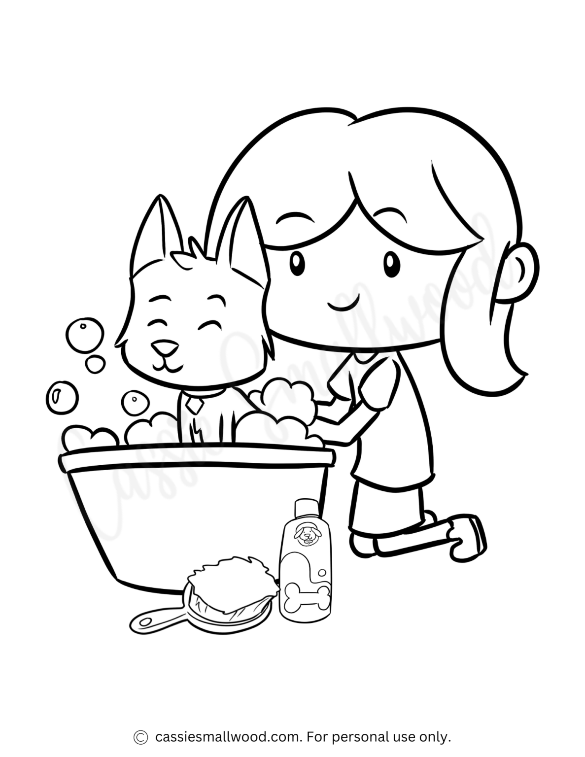 40 Cute Dog Coloring Pages Cassie Smallwood