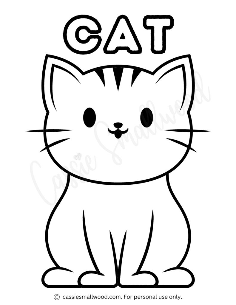 coloring pages for cat