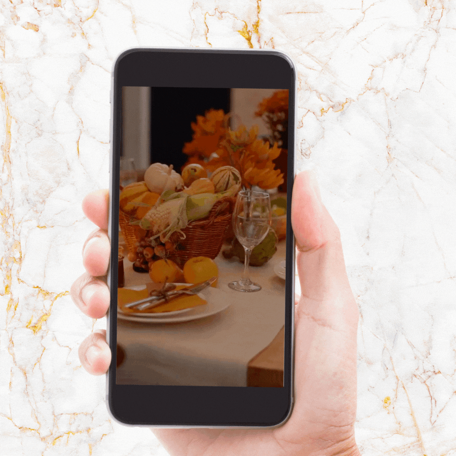 Thanksgiving video invitation