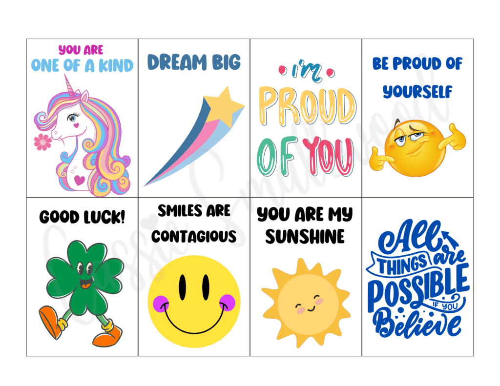 THE CUTEST Lunch Box Notes - Cassie Smallwood
