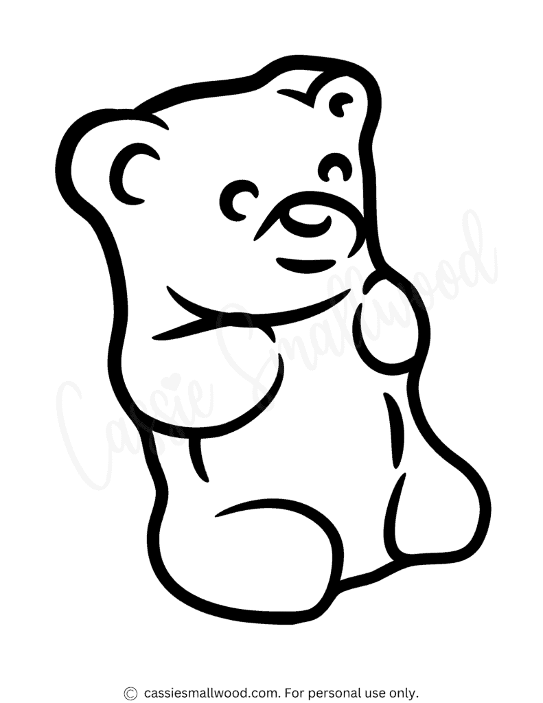 gummy bear coloring page