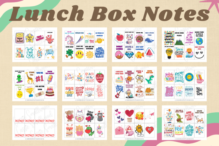 THE CUTEST Lunch Box Notes