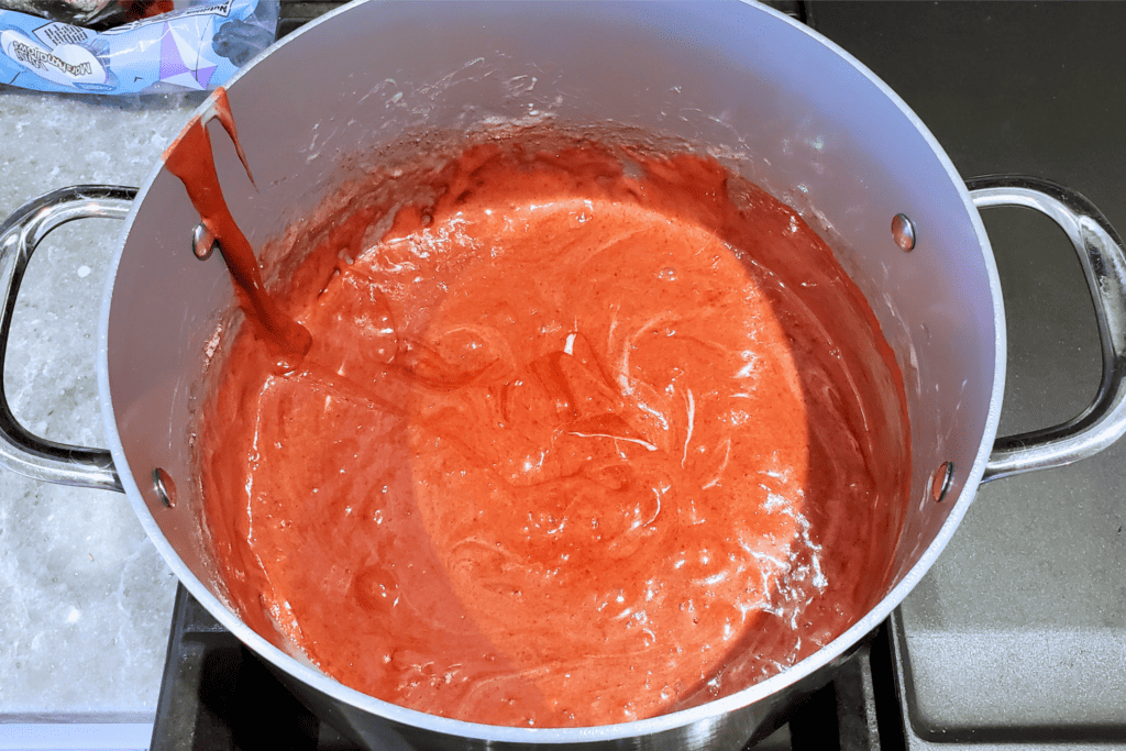 red velvet rice krispies treats raw meat recipe Red velvet cake mix mixed into melted marshmallows and butter