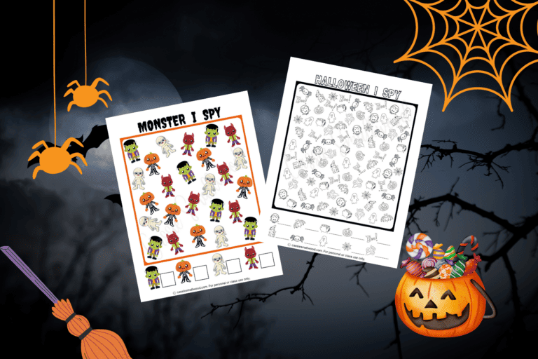 THE CUTEST Halloween I Spy Printables