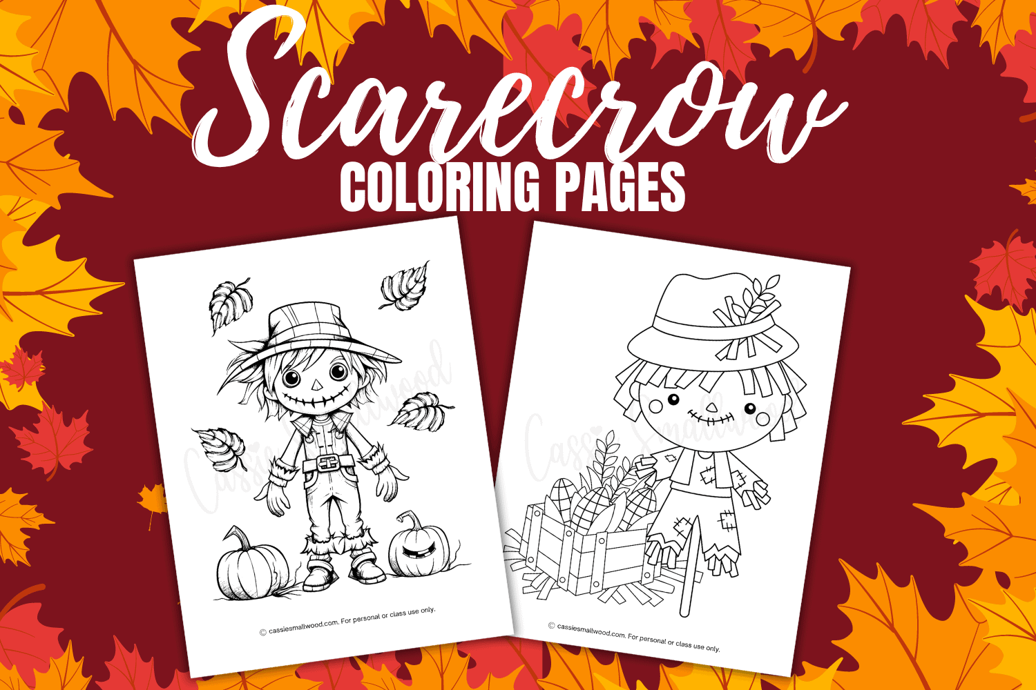 scarecrow coloring page wizard of oz